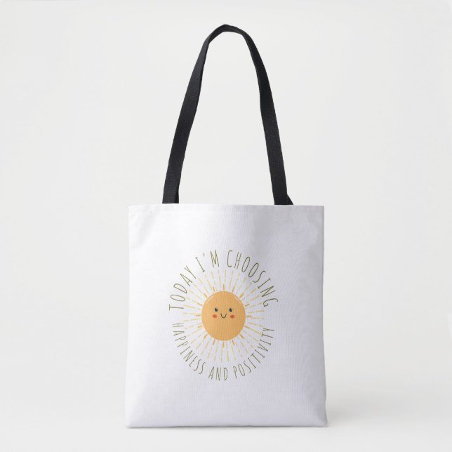 Söt leende sol Totebag Tygkasse (Framsida)