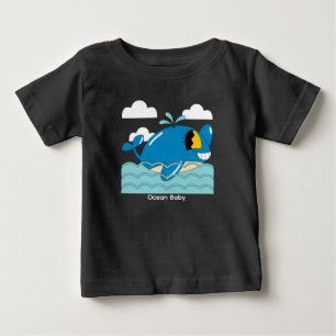 Söt leende valkassett – Kawaii havsliv T Shirt