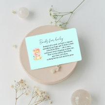 Söt Lejon Baby Shower Inneslutningskort