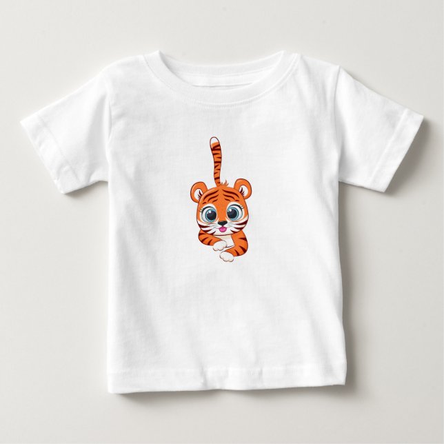 Söt Lejon Baby T-Shirt (Framsida)
