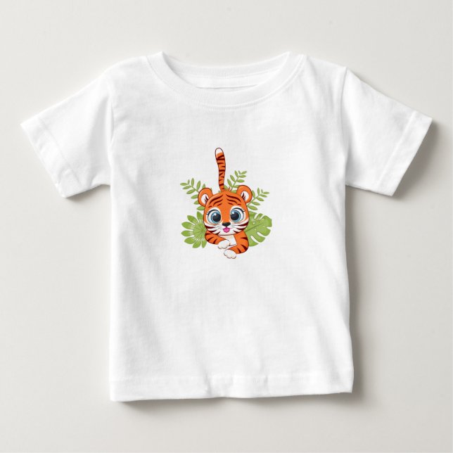 Söt Lejon Baby T-Shirt (Framsida)