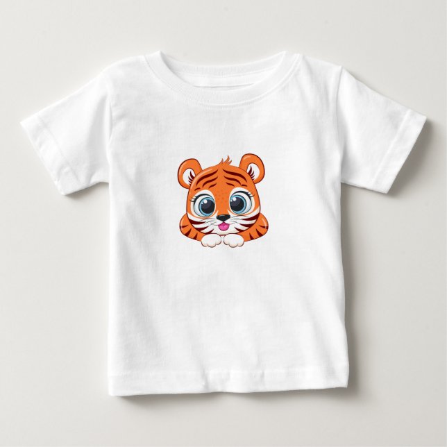 Söt Lejon Baby T-Shirt (Framsida)