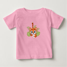 Söt Lejon Baby T-Shirt