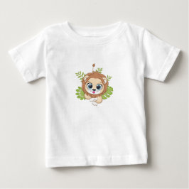 Söt Lejon Baby T-Shirt