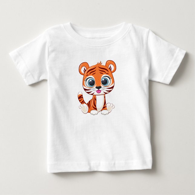 Söt Lejon Baby T-Shirt (Framsida)
