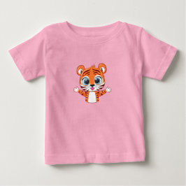 Söt Lejon Bebis T-Shirt