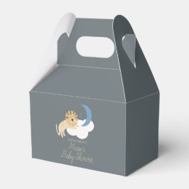 Söt Lejon Måne Moln Baby Shower Tack    Presentaskar