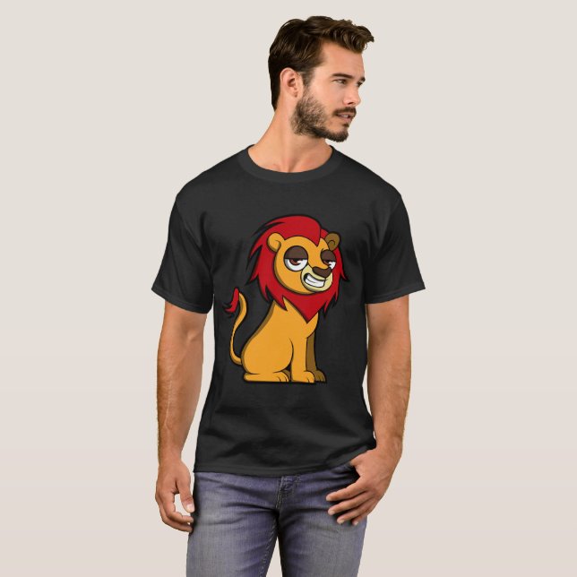 Söt Lejon T-Shirt (Hel framsida)