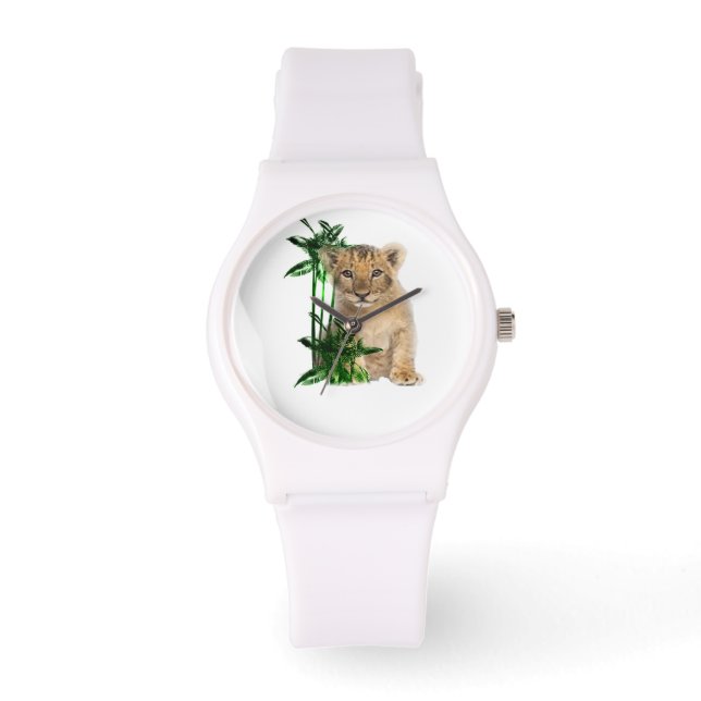Söt-lejona-unge Armbandsur (Framsida)