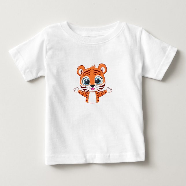 Söt lejonbaby t-shirt (Framsida)