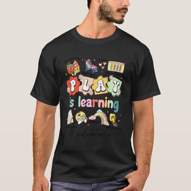 Söt lek är lärande Speciallärare Te T Shirt (Framsida)