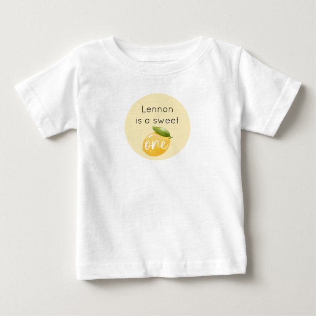 Söt Lemon 1-årsdag T Shirt (Framsida)