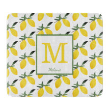 Söt Lemon Monogram Namn