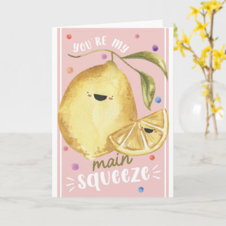 Söt Lemon Valentine – Du är min stora kärlek Kort