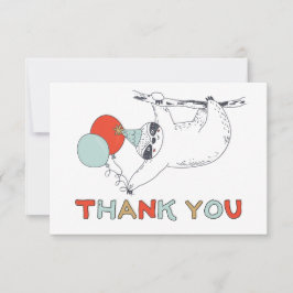 Söt Lento Födelsedag Tack Kort