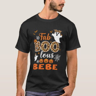Söt Leopard Fab Boo Lous Bebe Kuslig Halloween Co T Shirt
