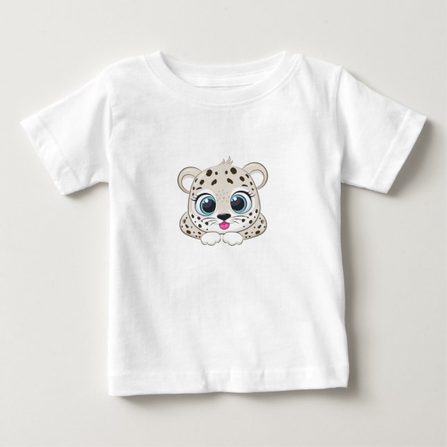 Söt leopardbaby t-shirt (Framsida)