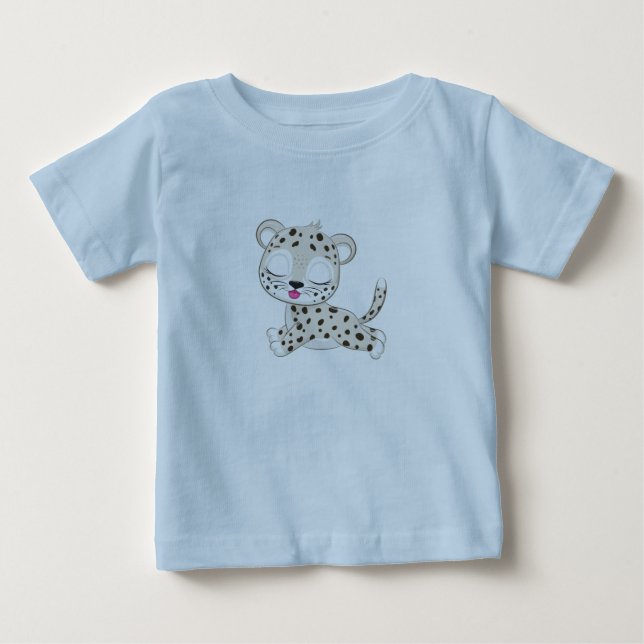 Söt leopardbaby T-shirt (Framsida)