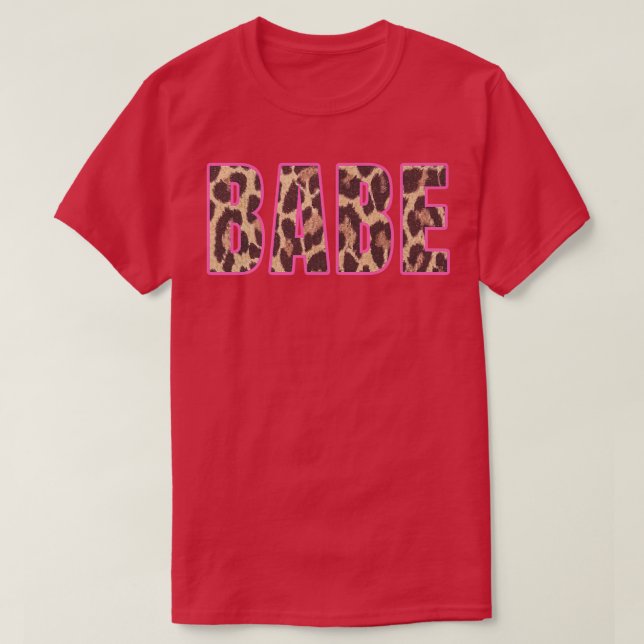 Söt leopardtryck bröllops möhippa  t shirt (Design framsida)