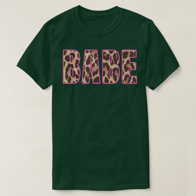 Söt leopardtryckt bröllopsfest för bruden  t shirt (Design framsida)