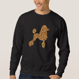 Söt Lepard Skin Pudel Hund  Pudel  Hundägare Lång Ärmad Tröja