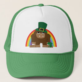 Söt Leprechaun Bigfoot Truckerkeps