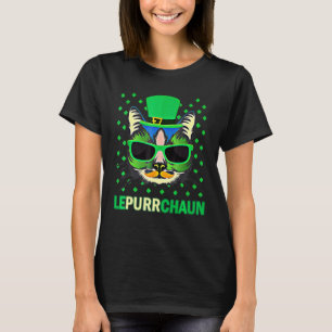 Söt Lepurrchaun Leprechaun Katt St. Patrick's D T Shirt