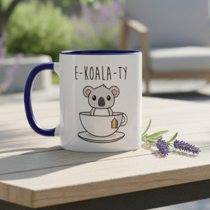 Söt LGBTQ Koala Regnbåge Pride Jämlikhet Mugg