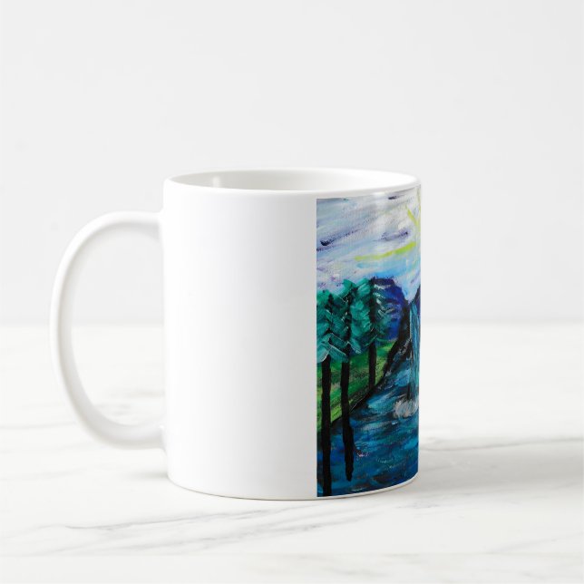 Söt liggande kaffemugg (Vänster)
