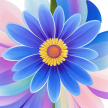 Söt Lila Abstrakt blomma