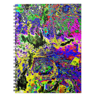 Söt lila abstrakt Spiral Foto Anteckningsbok, Snyg Anteckningsbok