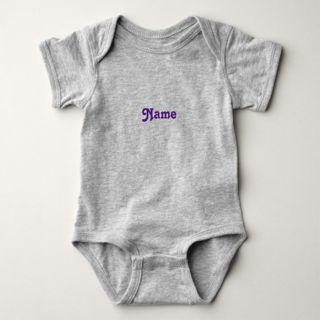 Söt lila anpassad namntextmonogram t shirt (Framsida)