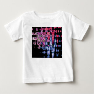 Söt Lila, Askgrå och Svart Akvarell T-shirt