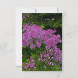 Söt Lila blommor Anteckningskort