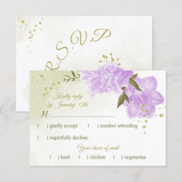 söt lila blommor grönt löv botaniskt OSA kort