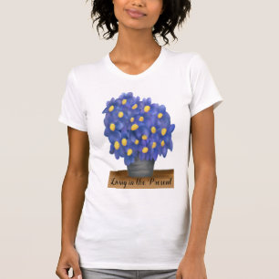 Söt Lila Bouquet of Flowers T Shirt