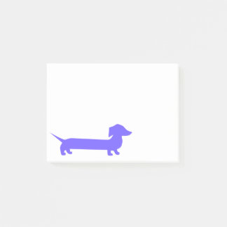 Söt lila Dachshund Doxie Post-it Block