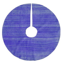 Söt Lila Distress Rand Mönster Julgransmatta Borstad Polyester