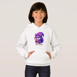 Söt Lila Ekorre T Shirt