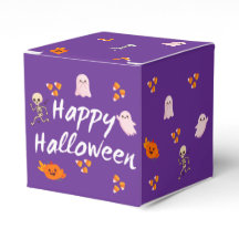 Söt lila Glad Halloween Förmånslåda 3
