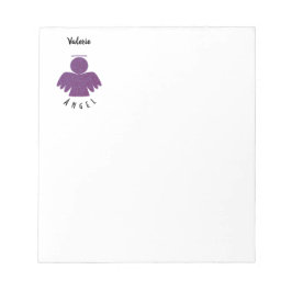 Söt Lila Glitter Angel Anteckningsblock