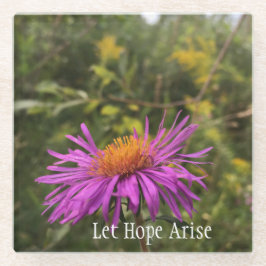 Söt Lila Guld Flower Inspirational Hope Quote