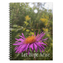 Söt Lila Guld Flower Inspirational Hope Quote