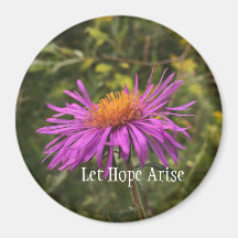 Söt Lila Guld Flower Inspirational Hope Quote