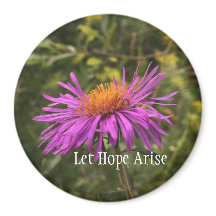 Söt Lila Guld Flower Inspirational Hope Quote