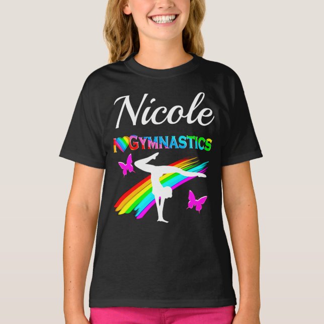 SÖT LILA GYMNASTICS GIRL DESIGN T SHIRT (Framsida)