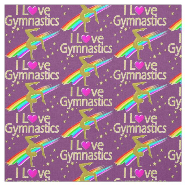 SÖT LILA GYMNASTICS KÄRLEK TYG (Provkarta)