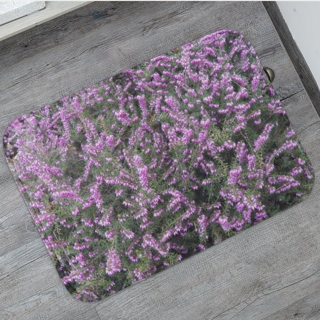 Söt Lila Heather Blommigt Badrumsmatta (In Situ)