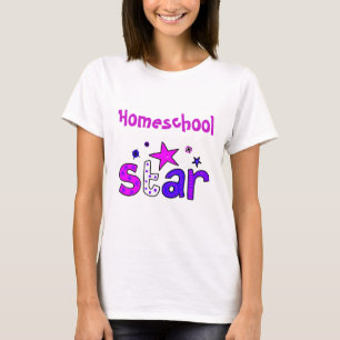 Söt Lila Home School Star T-shirt