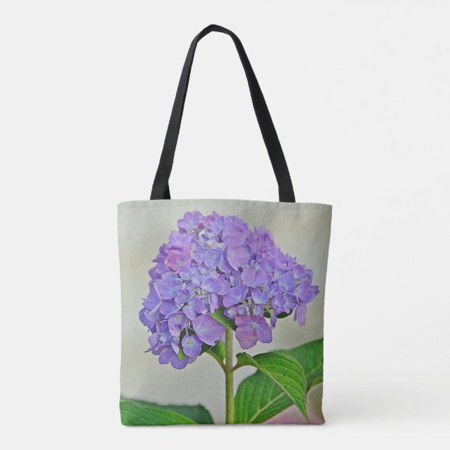 Söt Lila Hydrangea Tygkasse (Baksida)